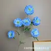 6 peonías artificiales para decoración de salón de ceremonia de boda, arreglos para el pasillo, decoración de pared de fondo para sala de estar y hotel