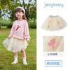 Falda de Tul Otoñal para Niñas, Falda Corta Colorida para Niños Pequeños, Vestido de Otoño Elegante para Niñas de Tres Años