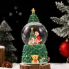 Bola de Nieve Automática Bola de Cristal Decoración del Hogar Carrusel Caja de Música, Exquisita Caja de Música como Regalo de Cumpleaños para Niños