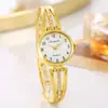 Novo Design Vazado com Diamantes Incrustados Mostrador Redondo Celebridade da Internet Venda Quente Estilo Coreano Simples Moda Versátil Relógio de Pulso Feminino Fonte Transfronteiriça