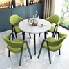 Uma breve discussão sobre combinação de mesa e cadeira cafeteria mesa redonda escritório lazer pequeno apartamento mesa de jantar casa nórdica