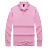 Camisas Polo de Manga Longa Cuidadosamente Selecionadas, Personalizadas para Primavera e Outono, com Golas de Alta Qualidade, Camisas Publicitárias, Roupa de Trabalho, Roupa para Eventos, com Logos Impressos e Bordados