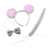 Conjunto de Tres Piezas Animal Transfronterizo Orejas de Leopardo Tigre Gato Diadema Bola Accesorios de Performance Diadema de Festival Diadema de Gato