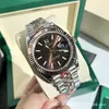 Relógio Mecânico Automático Laojia com Bisel Dentado, Pulseira de Aço Inoxidável, Mostrador com Diamantes, Luminoso, À Prova d'Água, Relógio Masculino para Negócios