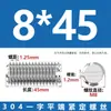 Tornillos de Fijación Sin Cabeza de Acero Inoxidable 304 con Cabeza Ranurada M3M4M5M6M8M10M12