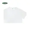 Novo top feminino de cor sólida para o verão, 210g, cropped, caimento justo, com ombros normais, estilo curto, sem botões, algodão puro, manga curta