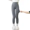 Leggings infantis para outono e inverno, calças infantis de algodão puro espessado, novo estilo 2026, calças quentes de algodão com forro de fleece para bebês meninas