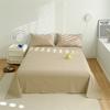 Algodón Puro 100% Algodón Color Sólido Sábana Ajustable Unidad de Una Pieza Dormitorio de Estudiantes Cama Individual/Doble 1.35m m Sábana