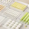 Caja de Almacenamiento para Empanadas para Refrigerador, Caja de Conservación para Empanadas de Huevo de Grado Alimenticio con Tapa para Congelación y Almacenamiento en Refrigerador