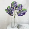 Folha Artificial Realista de Costela de Adão de Alta Qualidade Decoração de Mesa de Centro para Sala de Estar de Casa Arranjo Floral Planta Artificial Grande de Jiboia
