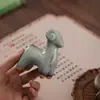 Figura de Cerámica de Oveja del Zodiaco de Jun Kiln para el Hogar, Sala de Estar, Estudio, Escritorio de Oficina, Mascota de Té Única, Juguete de Té, Regalo
