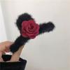 Outono e inverno amor borla pingente bola de cabelo grampo de cabelo pelúcia garra grampo de cabelo para trás cabeça grampo de cabelo superior acessórios de cabelo femininos