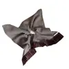 Pañuelo Cuadrado Plisado de Espiga Estilo Coreano Scrunchie de Moda para Mujeres Coleta Atadura de Cabello Moño Banda para el Cabello Elegante