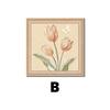 Pintura decorativa para sala de estar de estilo crema, mural para mesita de noche de dormitorio con cura fresca, fondo de sofá con sentido avanzado y simple, pintura colgante de pared