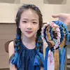 Diadema de Mezclilla Azul con Cinta para Niñas, Diadema Trenzada Retro, Pinza para el Cabello Trenzada Retorcida Estilo Coreano, Accesorio para el Cabello de Niña