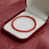 Pulseira de Ágata Vermelha Natural Feminina Calcedônia Pedra Vermelha Pulseira de Mão Corda Vermelha Ano Novo Atmosfera Festiva Pequena e Moderna
