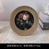 Marco de fotos retro de estilo francés para sala de estar, dormitorio, adornos, pintura decorativa, estilo europeo, ligero, de lujo, tallado, ovalado, colgante, marco de cristal.