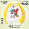 Roupa de Desenho Animado Camiseta Raglan de Manga Longa Infantil Estilo Fino Primavera e Outono 2025 Novo Algodão Base para Meninos e Meninas 6