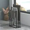 Toallero Vertical de Baño Múltiples Barras Colgantes Barra de Toallas Multifuncional para Baño Estante de Almacenamiento de Toallas de Baño para el Hogar