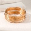 Europa y Estados Unidos pulsera de cadena simple nueva transfronteriza moda pulsera combinada joyería hueca combinación viento apilado venta al por mayor