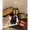 Mocasines retro Chuyuji de punta cuadrada con lazo, zapatos planos versátiles de estilo coreano, tipo ballet poco profundos