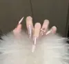 Borboleta de Cristal de Gelo Olho de Gato Nail Art Unhas Usáveis High-End Blush Suave Noiva Iluminador Desejo Puro Estilo Estudante Ins