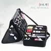Bolsa de Maquiagem Grande Capacidade Kit Salão de Beleza Tatuagem Armazenamento de Cosméticos Divisória Multicamadas Tampa Estojo com Rodinhas para Cabelo