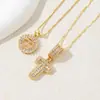 Collar Popular de Caramelos Duros con Diamantes Completos 26 Letras Inglesas para Niños, Set de Letras Florales de Cobre Incrustado con Circonita Chapado en Oro Real para Mujeres, Lote