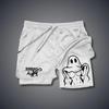 Comercio electrónico transfronterizo de Amazon pantalones cortos de verano caluroso dragon ball impresión digital 3D para hombre y mujer pantalones de playa dobles