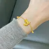2025 Loja Dourada Mesmo Estilo Pulseira de Lírio-do-Vale Moda Colar de Lírio-do-Vale Pingente de Sino Fofo Franja Fabricante Atacado