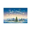 Navidad Año Nuevo Pareados Tela de Fondo Ancho de Puerta Cubierta de Puerta Bandera de Jardín Decoración Exclusiva de Comercio Exterior de Amazon Arreglo