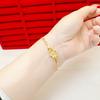 Pulseira de flor de ouro de areia do Vietnã ajustável temperamento feminino versátil estilo antigo herança por muito tempo não desbota transmissão ao vivo fornecimento no atacado