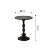 Sofá Estilo Americano con Mesa Lateral de Hierro, Mesa Redonda Pequeña para Sala de Estar Doméstica, Mesa de Noche para Dormitorio, Mesa de Esquina Simple Creativa