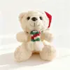 Pelúcia Coelho Lop-Eared Série Natal Britânica Boneca Árvore de Natal Boneca Presente de Feriado