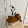 Bolsa Estilo Coreano Shuai Mijia 2026 Chegada Nova de Outono Bolsa Tote de Grande Capacidade Moda Feminina Casual Bolsa de Ombro Único de Axila