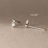 Pendientes Nalan de plata de ley s925 con un solo diamante de corte mini, pendientes coreanos de temperamento exquisito y dulce belleza M03602