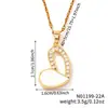 MOXI joyería nuevo caliente estilo INS dulce lindo amor micro incrustación colgante collar lujo ligero nicho al por mayor