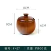 Tarro de Especias Estilo Vintage de Madera de Azufaifo Caja de Condimentos Madera Maciza Tarro de Sal Doméstico para Cocina con Tapa Tarro de Almacenamiento de Condimentos
