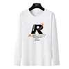 Fabricante Original Nueva Tendencia Primavera y Otoño Cuello Redondo Talla Grande para Hombre Camisa de Hombre Top de Moda Manga Larga Camiseta Versátil Camiseta de Otoño
