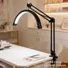Lâmpada LED de Beleza para Cílios Tatuagem de Mesa com Clipe Extensão de Cílios Tatuagem Controle de Toque Controle Remoto em Forma de U Meia-lua