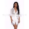 Encaje Pijama Sexy Ropa Interior Sexy Europea y Americana Conjunto de Vista Talla Grande Camisón de Malla para Mujer