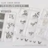 Accesorios para Uñas Perlas de Acero Doradas, Plateadas, Color Blanco K Perlas de Acero Mariposa Perlas de Acero Metálicas Mariposa Mini Caja de 6 Compartimentos Decoraciones para Uñas