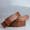 Vários Cintos Gravados com Design de Cabeça de Touro, Cintos Masculinos Vintage com Fivela Tendência, Tiras de Cinto de Substituição Casuais Personalizadas