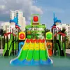 Resbaladilla de Fibra de Vidrio, Parque Acuático Infantil, Piscina para Adultos, Alberca, Tobogán Acuático, Equipo de Diversión Acuática