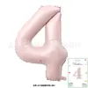 Globos Digitales de Tarjeta de 40 pulgadas Cubierta Dura Envueltos Individualmente Tarjeta de Papel Globos de Papel de Aluminio Globos de Decoración para Fiesta de Cumpleaños Venta al por Mayor