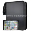 Suministro libro de tarjetas mágico para bebé de cuatro compartimentos con cremallera de PU bolsa para colección de tarjetas de juego Bao Ke Meng libro de tarjetas