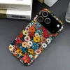 Venta Caliente de Amazon Flores de Colores Plantas Manzana 18pm Funda para Teléfono Funda de Película Frosted Dos en Uno iPhone16