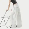 Pantalones casuales de pierna ancha con pliegues estilo americano para hombre, pantalones de trabajo de marca de tendencia de verano tipo paracaidista, pantalones deportivos geniales de pierna curva de alta costura