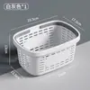 Cesta de Banho Portátil de Plástico para Artigos de Higiene Pessoal do Banheiro, Cesta de Armazenamento com Drenagem, Design Vazado e Abertura Grande