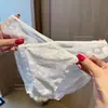 Pensamentos Roxos~Calcinhas de Renda Sexy para Mulheres, Cintura Baixa, Puro Desejo, Respirável, Forro 100% Algodão, Confortáveis Calcinhas Triângulo para Meninas